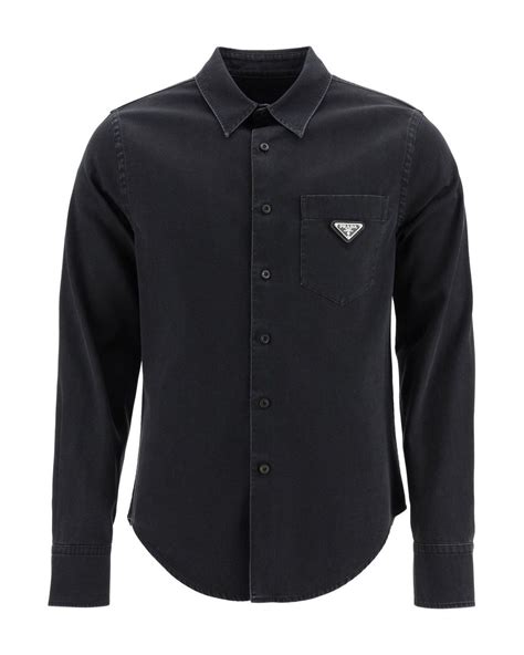 prada men shirt for sale|Prada cettire men's shirt.